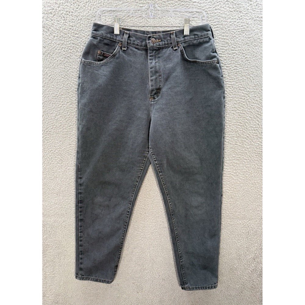Vintage Denim Riders Jeans Womens 14 Petite Gray Denim Western Made In USA 90s